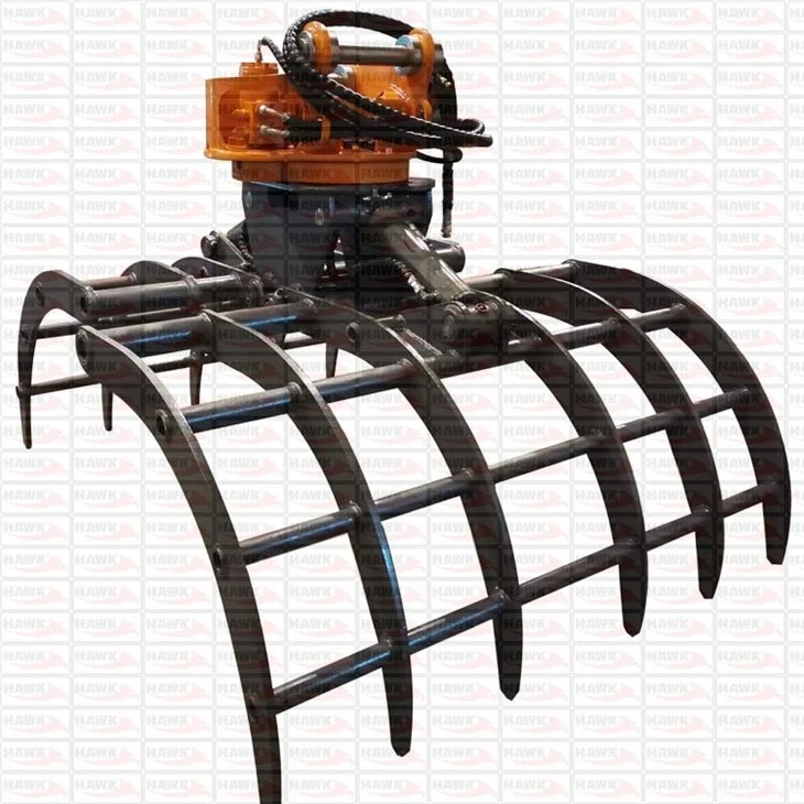 Grass Grapple Attachment For Farms